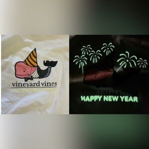 Vineyard vines boy glow in the dark long sleeve new year shirt XL/18 extra large